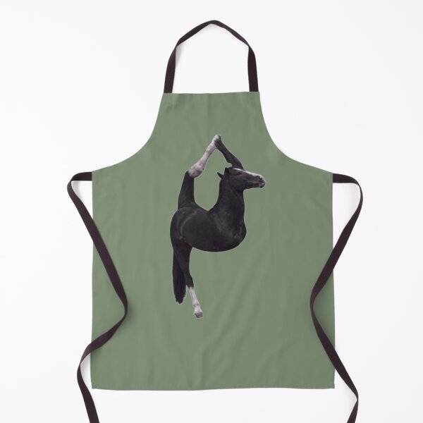 Item preview, Cursed Single Flexible Black Horse Meme designed and sold by CamilasPrints.