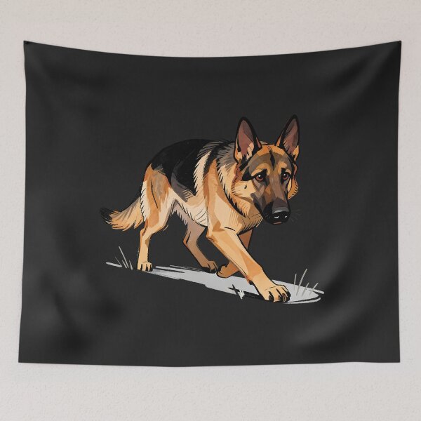 Item preview, German Shepherd Vintage Comic Art designed and sold by andromeda-redd.