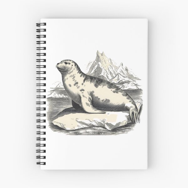 Item preview, Antarctic Marine Life Vintage Sketch - Classic Weddell Seal Illustration designed and sold by The Design Trendz.