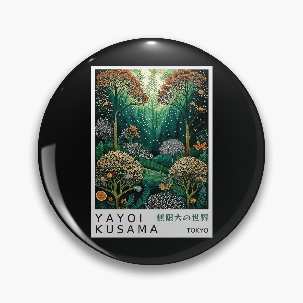 Item preview, Yayoi Kusama Enchanted Forest Poster - Green Magical Tree Landscape Wall Art Print, Tokyo Infinite World designed and sold by MorningJoco.