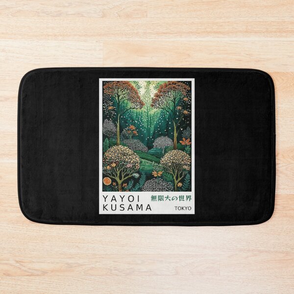 Item preview, Yayoi Kusama Enchanted Forest Poster - Green Magical Tree Landscape Wall Art Print, Tokyo Infinite World designed and sold by MorningJoco.