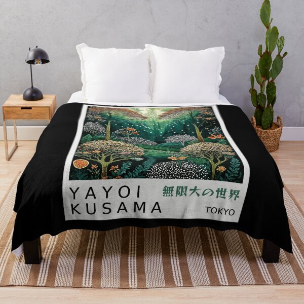 Item preview, Yayoi Kusama Enchanted Forest Poster - Green Magical Tree Landscape Wall Art Print, Tokyo Infinite World designed and sold by MorningJoco.