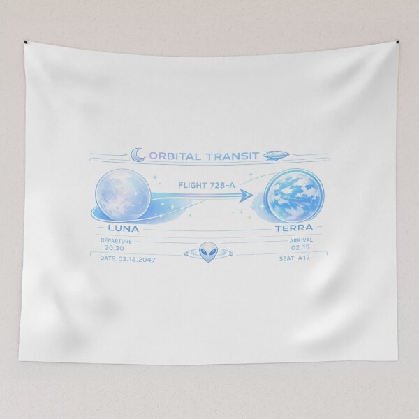 Item preview, Opal Orbital Transit Ticket Aliencore Graphic designed and sold by TheRealTaria.