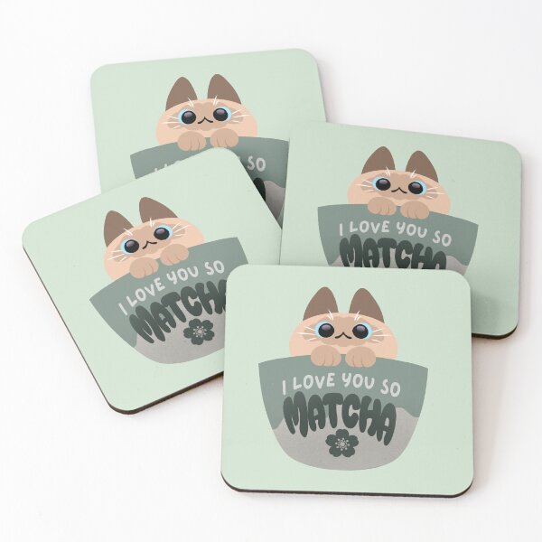 Item preview, I love you so much Matcha! Cat in a Cup designed and sold by Merih.