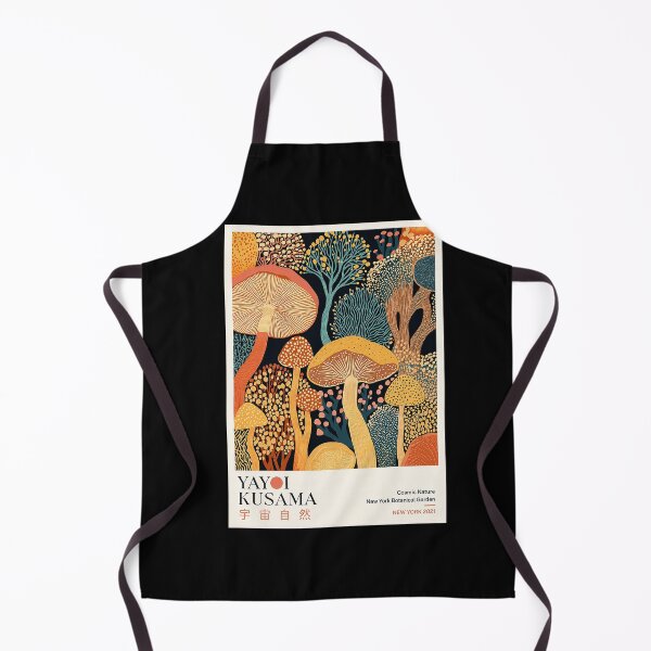 Item preview, Yayoi Kusama Cosmic Nature Mushroom Poster - New York Botanical Garden 2021 Wall Art Print designed and sold by HappyGrandmaUB.