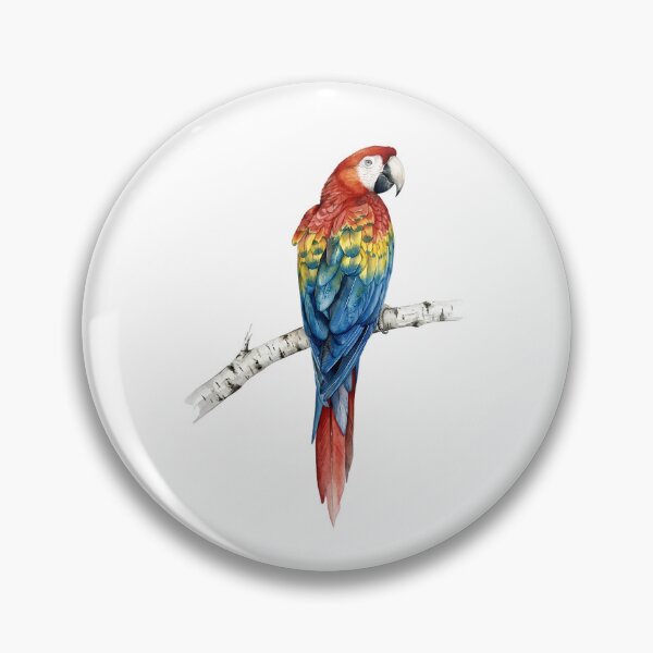 Item preview, February Scarlet Macaw Birth Month Bird designed and sold by Roy & Tiffany.