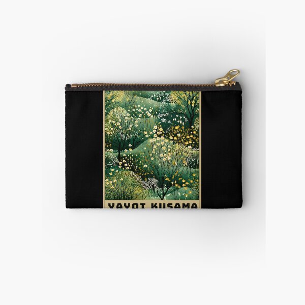 Item preview, Yayoi Kusama Green Forest Flower Poster - Yellow White Floral Landscape Wall Art Print, Tokyo Dreams and Creation designed and sold by scrambledpeg.