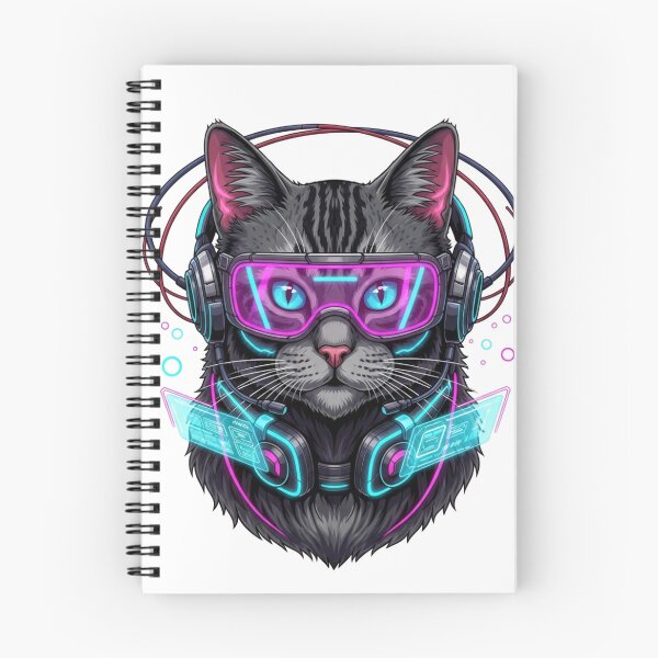 Item preview, Cyberpunk Neon Glitch Cat - Futuristic Meme Aesthetic designed and sold by Bangcen.