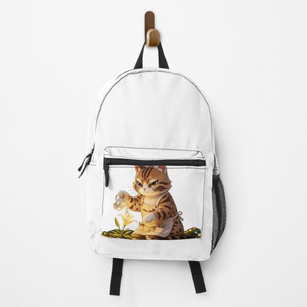 Item preview, The Forest Gardener - Cute Felis Nigripes Caring for Magical Flora designed and sold by ABYSSLAB.