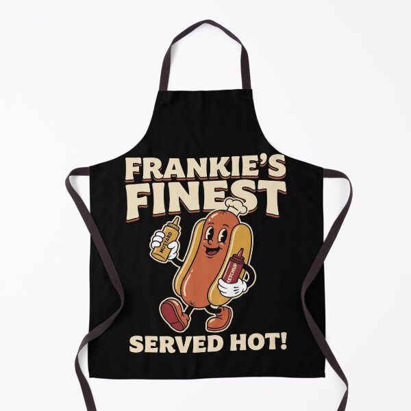 Item preview, Frankie's Finest Served Hot Vintage Hotdog Cartoon designed and sold by TeNovaStudio.
