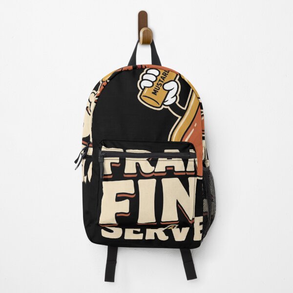 Item preview, Frankie's Finest Served Hot Vintage Hotdog Cartoon designed and sold by TeNovaStudio ⭐⭐⭐⭐⭐.