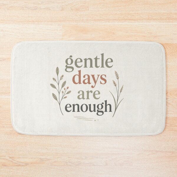 Item preview, Gentle Days Are Enough – Inspirational Self Care Message designed and sold by CosmicQuietStudio.