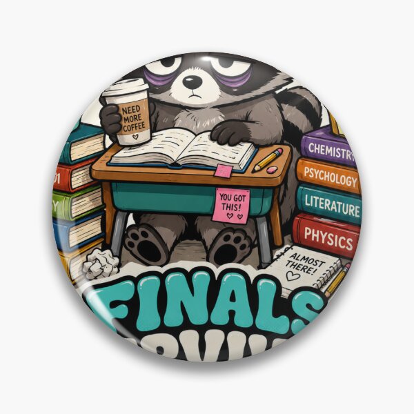 Item preview, Finals Survival Mode Raccoon Sticker designed and sold by RedRubyBubble.