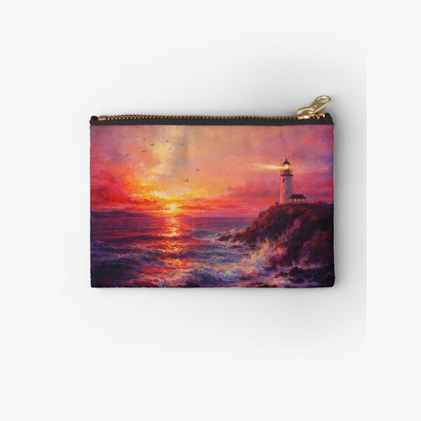 Item preview, Lighthouse Sunset - Contemporary Coastal Seascape designed and sold by Joey Santiago.