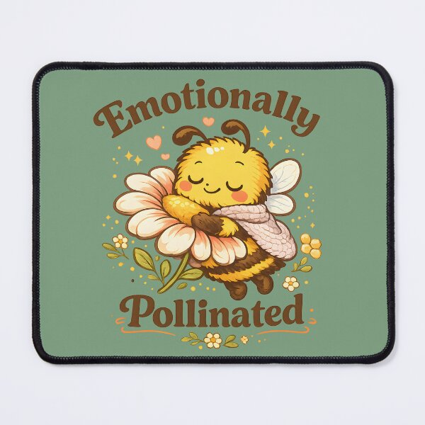 Item preview, Emotionally Pollinated Cute Bee Hugging Flower Retro Vintage Floral T-Shirt Cozy Bee Mascot Vector Design designed and sold by MAD's Recreation Studio.