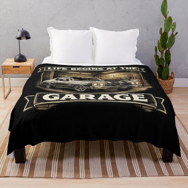 Item preview, Life Begins at the Garage designed and sold by RetroPlus.