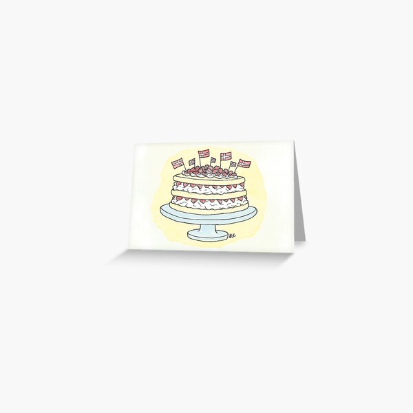 Item preview, Birthday Layer Cake | Fødselsdag Lagkage designed and sold by Gina Lorubbio.