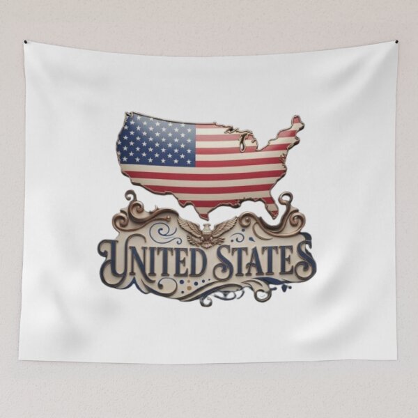 Item preview, United States Vintage Style Emblem designed and sold by TripleVertex-1.