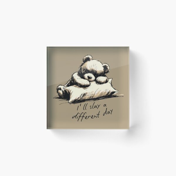 Item preview, Lazy Teddy Bear Hugging Pillow Brown designed and sold by TackyTime.
