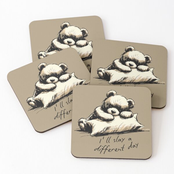 Item preview, Lazy Teddy Bear Hugging Pillow Brown designed and sold by TackyTime.