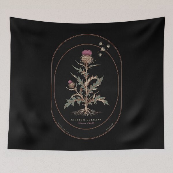 Item preview, Thistle Flower Lovers Botanical Vintage designed and sold by darudcraft.