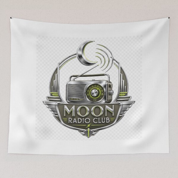 Item preview, Chrome Neo Deco Moon Radio Aliencore Graphic designed and sold by TheRealTaria.