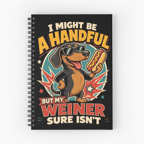 Item preview, Funny Dachshund Wiener Dog Pun Retro Comic Graphic designed and sold by Vermanartist.