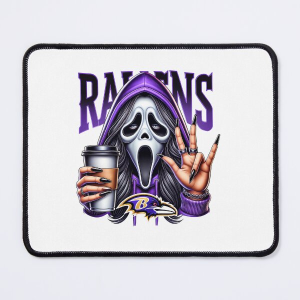 Item preview, Purple Team Ghostly Fan with Coffee Cup designed and sold by ameliasecott.