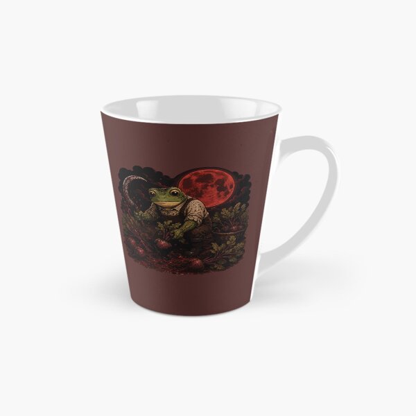 Item preview, Blood Moon Beet Harvest Frog Sticker – Gothic Garden Illustration designed and sold by SimplePoDesign.