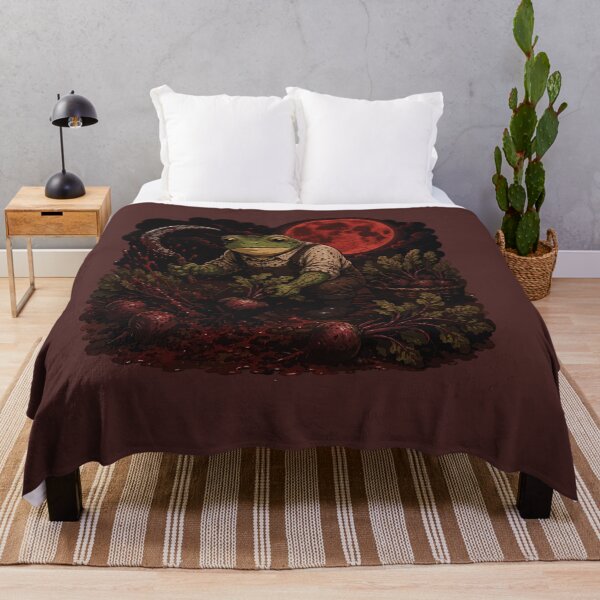 Item preview, Blood Moon Beet Harvest Frog Sticker – Gothic Garden Illustration designed and sold by SimplePoDesign.