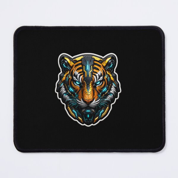 Item preview, Cyberpunk Mech Tiger Futuristic Streetwear 3D Puff Sticker designed and sold by Satish04.