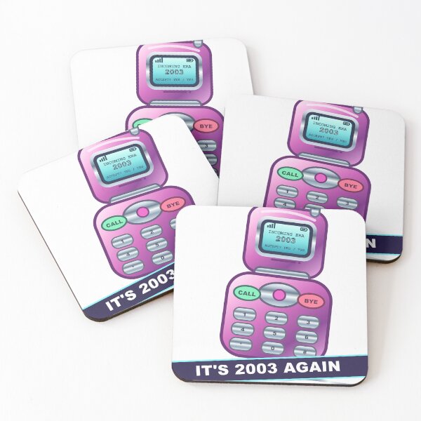 Item preview, Call Me When It’s 2003 – Y2K Flip Phone Nostalgia Design designed and sold by WORN.THOUGHTS.