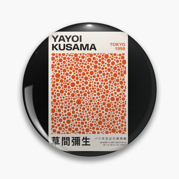 Item preview, Yayoi Kusama Orange Infinity Nets Poster 1998 - Classic Polka Dot Wall Art Print, Tokyo Red Orange Decor designed and sold by scrambledpeg.