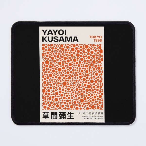 Item preview, Yayoi Kusama Orange Infinity Nets Poster 1998 - Classic Polka Dot Wall Art Print, Tokyo Red Orange Decor designed and sold by scrambledpeg.