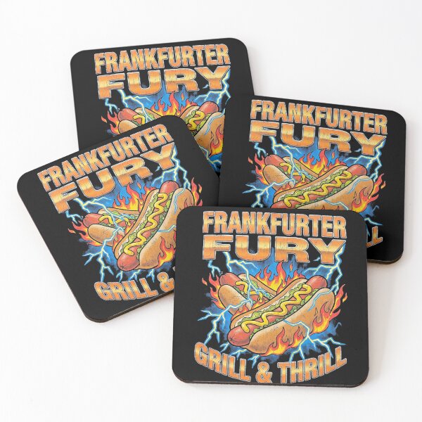 Item preview, Frankfurter Fury Grill and Thrill Retro 90s Hotdog designed and sold by TeNovaStudio ⭐⭐⭐⭐⭐.