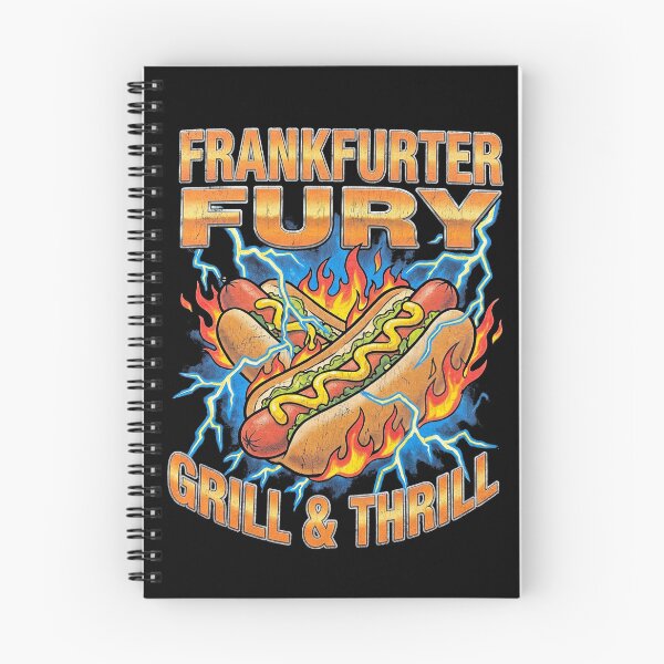Item preview, Frankfurter Fury Grill and Thrill Retro 90s Hotdog designed and sold by TeNovaStudio.