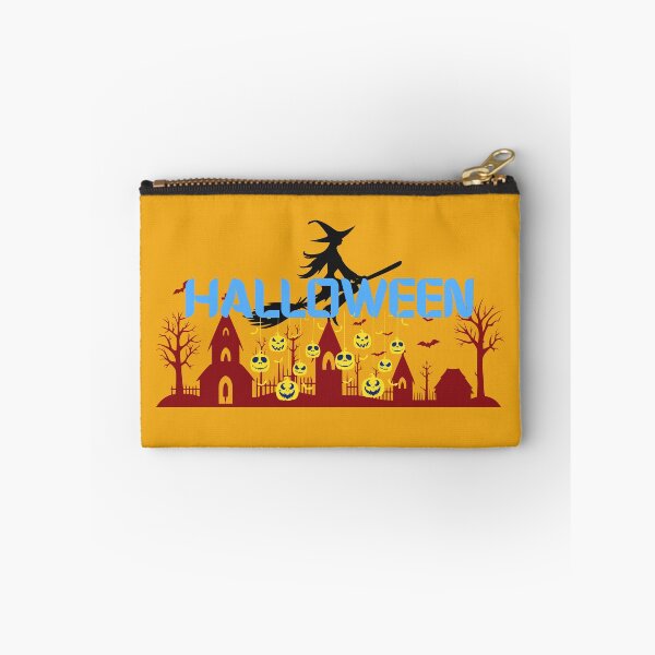 Item preview, Halloween Haunted Village | Spooky Pumpkin Lanterns & Witch | Creepy October Design designed and sold by Palette _Vibes.