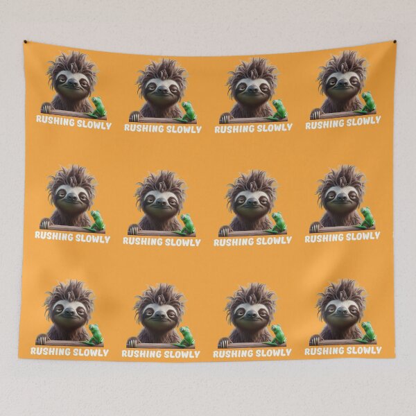Item preview, Funny Sloth Rushing Slowly Quote Design designed and sold by BULAIR89.