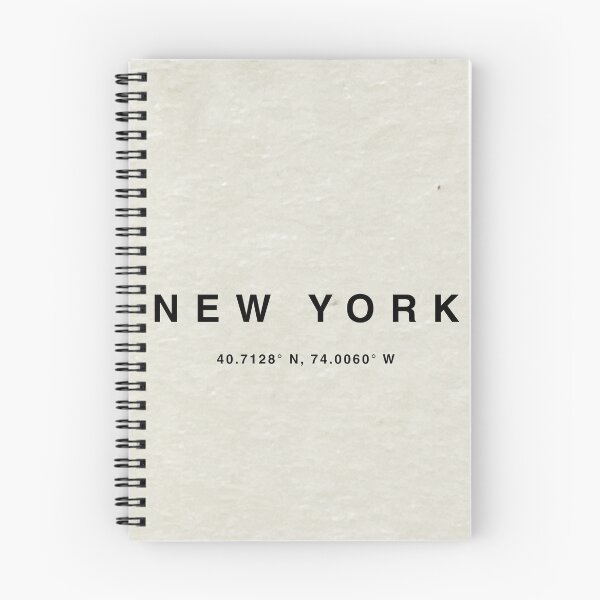 Item preview, New York Coordinates Sheet designed and sold by Diseño que alegran tu día.