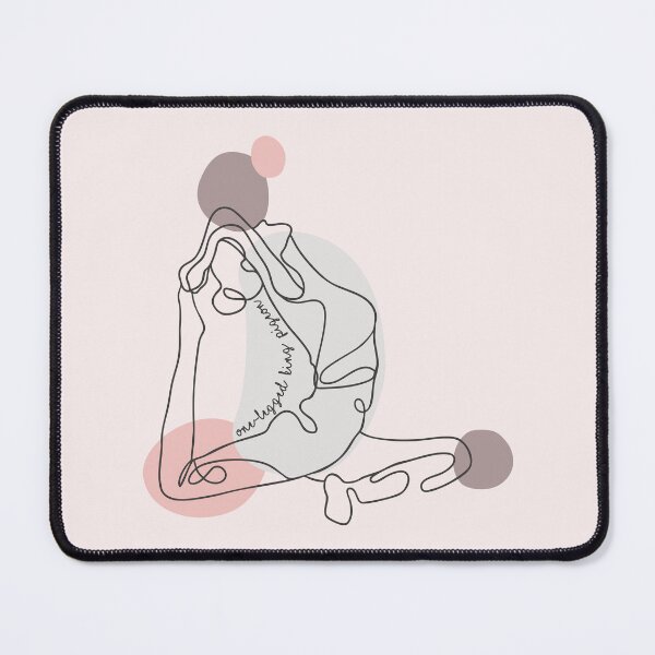 Item preview, One-Legged King Pigeon Pose - Yoga Line Art Series designed and sold by TheThankfulTyne.