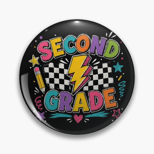 Item preview, Second Grade Lighting Bolt Pencil Retro 2nd Grade Teacher designed and sold by OlakunleOloroz.