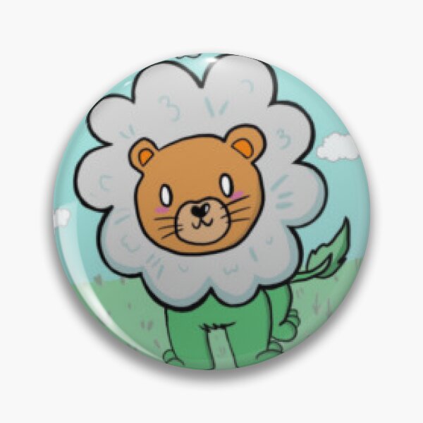 Item preview, Lion Flower Cute designed and sold by DoodlezeStudio.