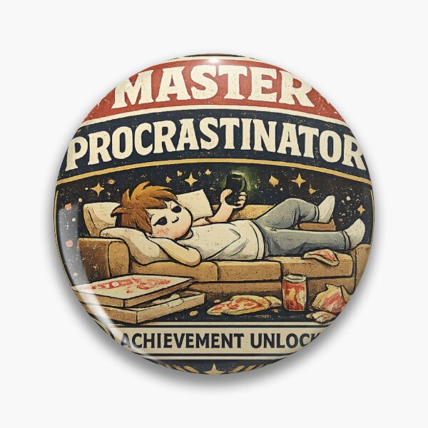 Item preview, Master Procrastinator - Funny Procrastination Quote designed and sold by Affilixhop.