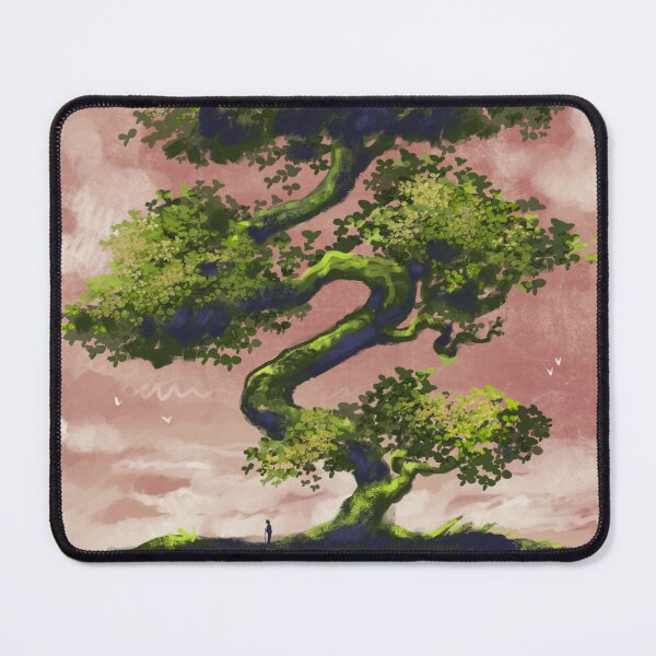 Item preview, Majestic Bonsai Tree Landscape with Miniature Traveler designed and sold by zanaxxer.
