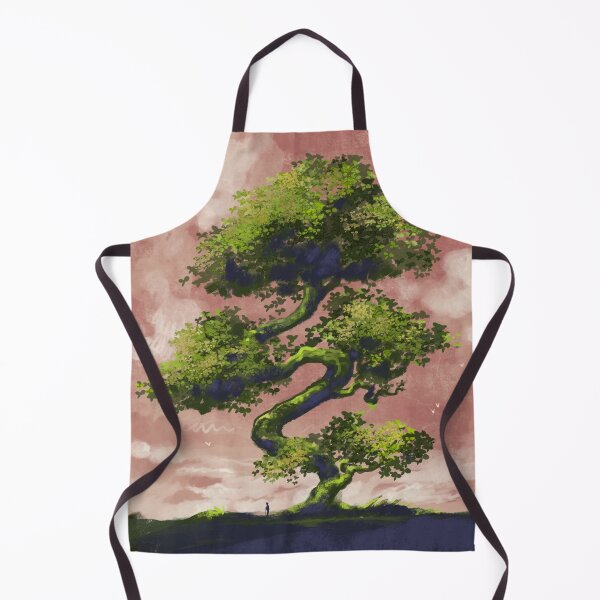 Artikelvorschau, Majestätische Bonsai-Baumlandschaft mit Miniaturreisendem entworfen und verkauft von zanaxxer.