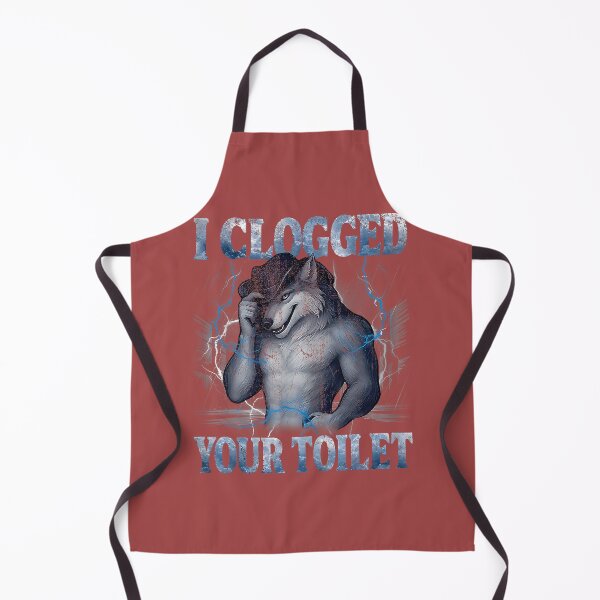 Item preview, Alpha Wolf I Clogged Your Toilet Funny Meme Cringe Men Women designed and sold by mjohnson9.