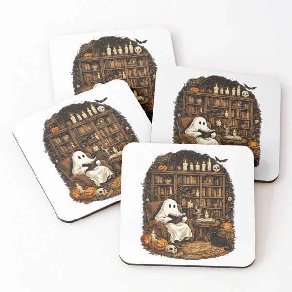 Item preview, Cute Ghost Reading in a Haunted Library designed and sold by afr-saad.