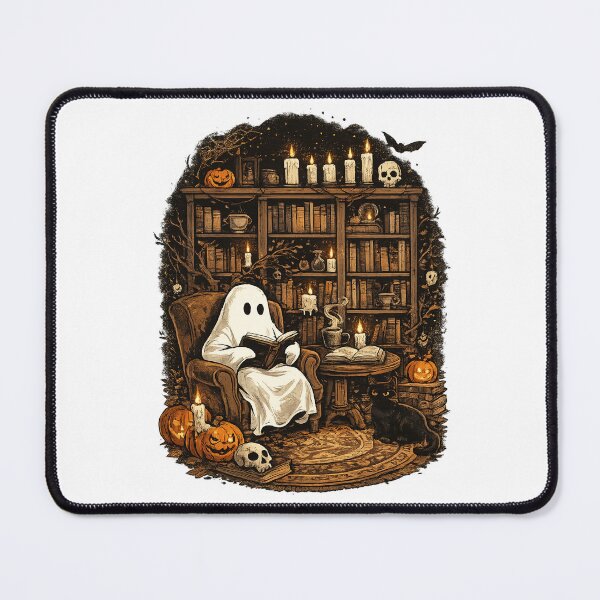 Item preview, Cute Ghost Reading in a Haunted Library designed and sold by afr-saad.
