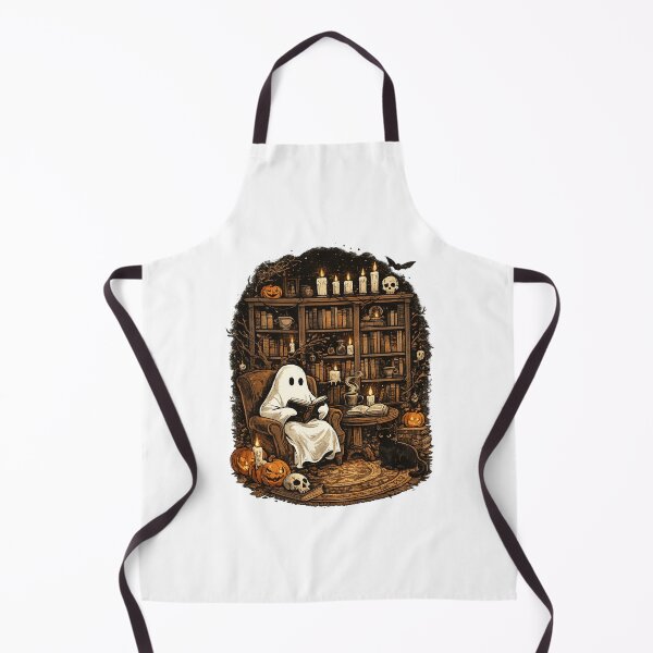 Item preview, Cute Ghost Reading in a Haunted Library designed and sold by afr-saad.