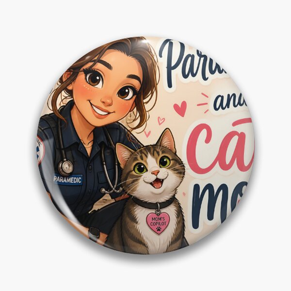 Item preview, Paramedic and Cat Mom — Funny Paramedic Cat Mom Gift Shirt designed and sold by DoggyDayLove.